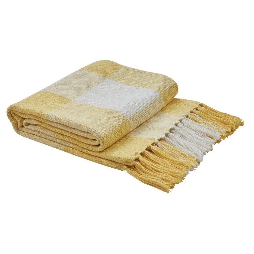 WICKLOW THROW-Yellow